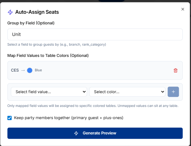 Seating step 6